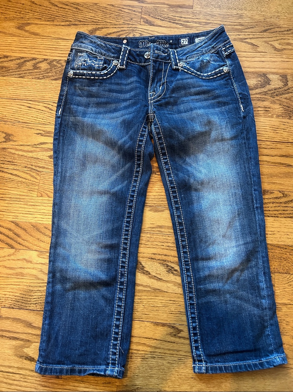Miss Me Signature Cuffed Capris Jeans size 27 - Picture 5 of 6